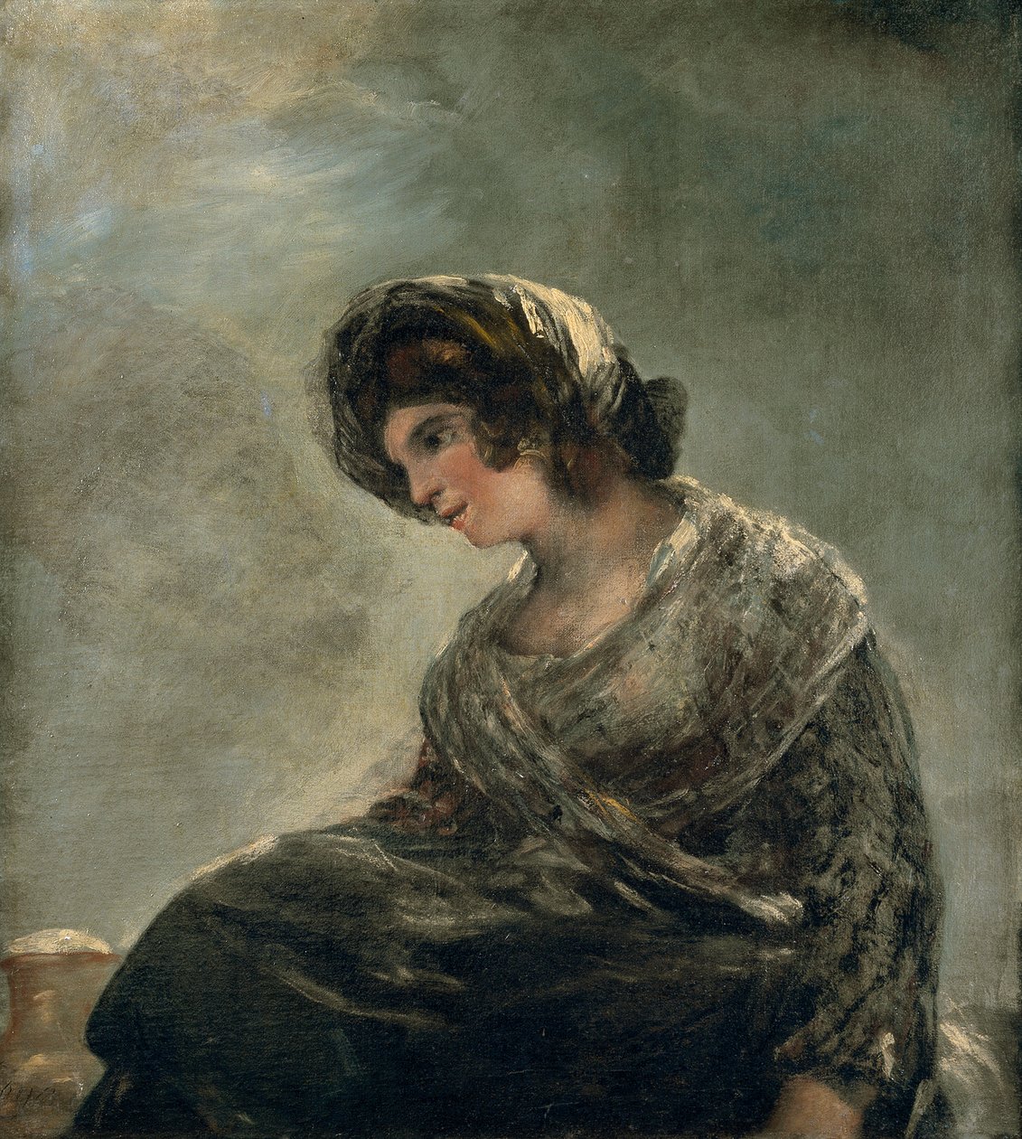 波尔多的挤奶女工，c.1827 作者 弗朗西斯科·德·戈雅