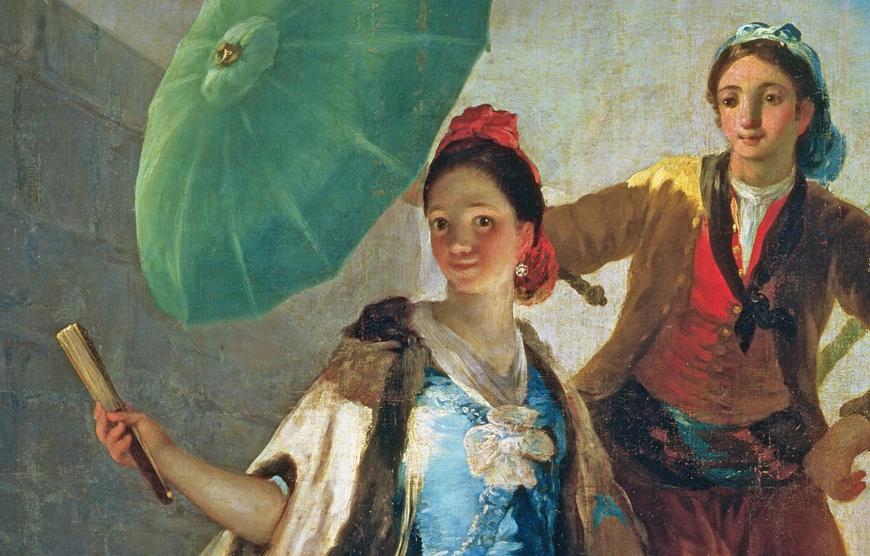 遮阳伞，1777年油画布细节38624 作者 弗朗西斯科·德·戈雅