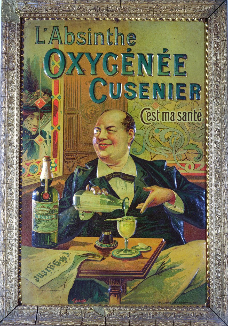 海报广告&39;Oxygenee Cusenier Absinthe&39; 作者 弗朗西斯科·塔玛格诺