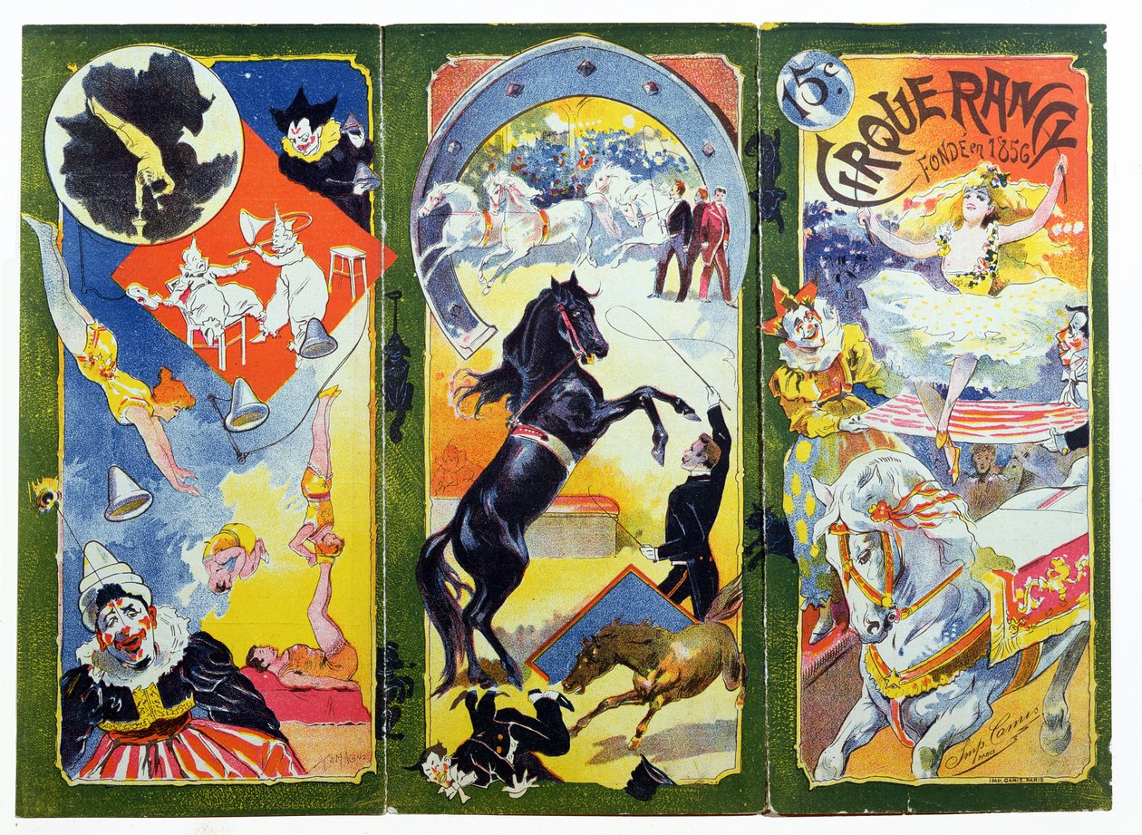 &39;Cirque Rancy&39;计划，成立于1856年 作者 弗朗西斯科·塔玛格诺