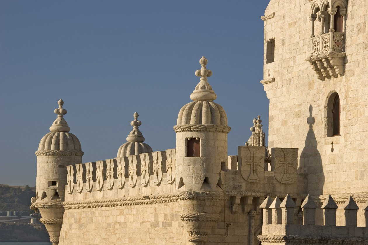 Torre de Belem，建于157479年的c.1514照片细节 作者 弗朗西斯科·德·阿鲁达
