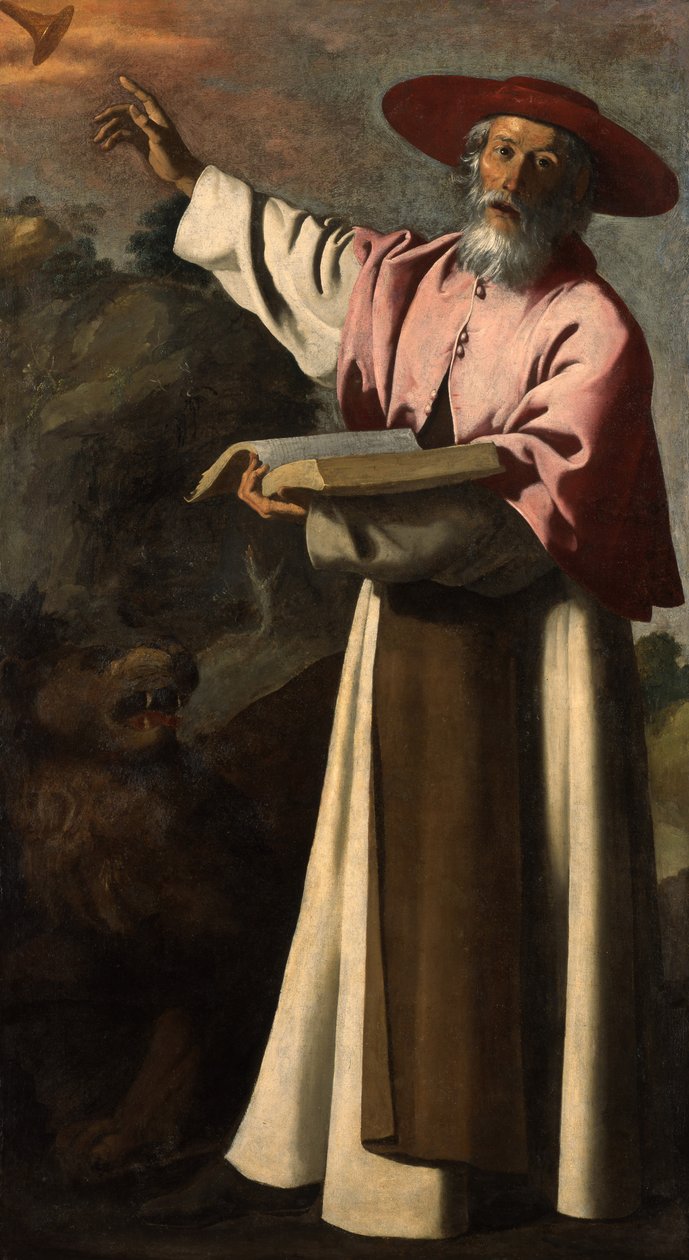圣杰罗姆，c.1640-45 作者 弗朗西斯科·德祖巴兰