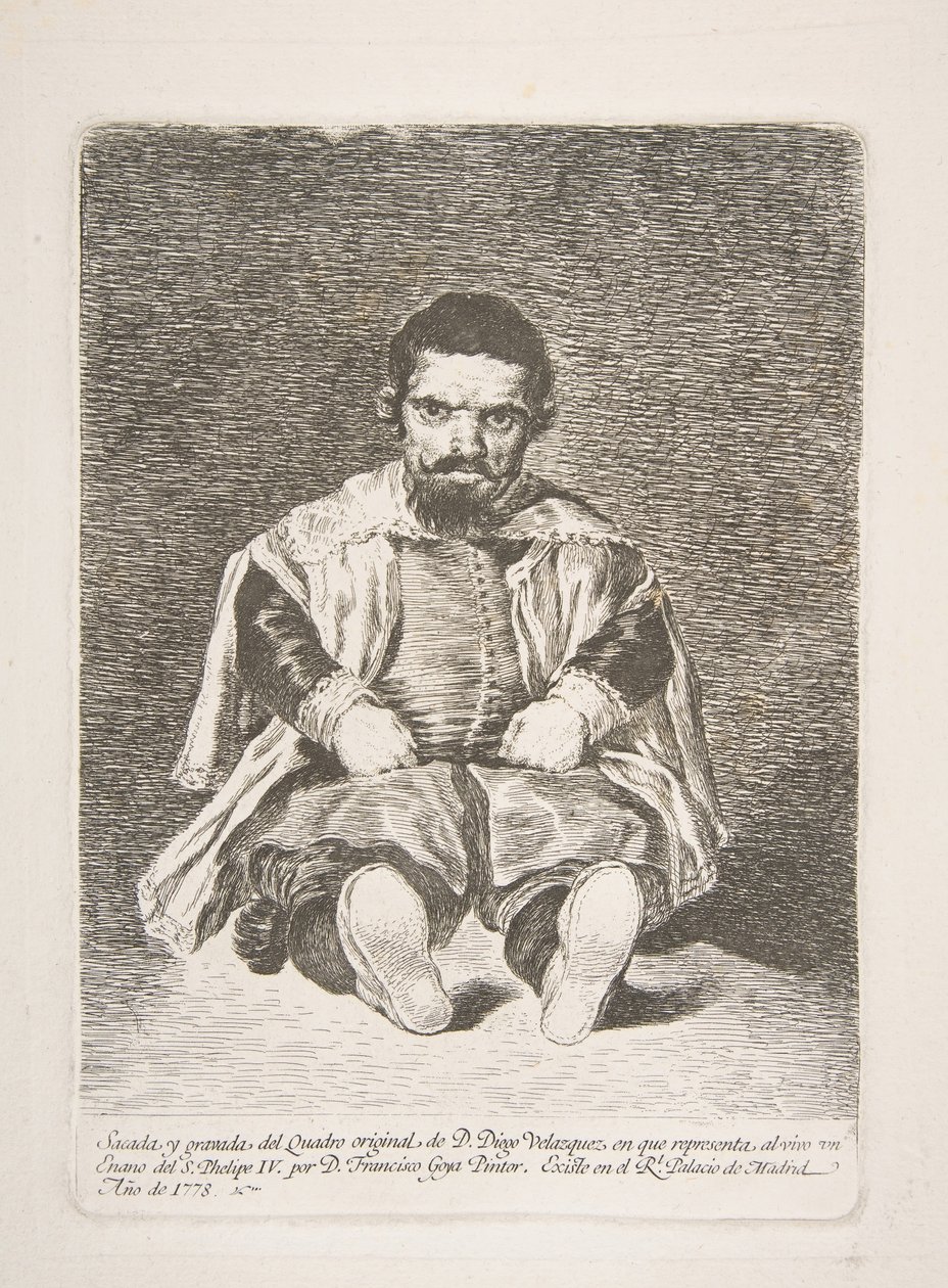 矮人，是继1778年迭戈·韦拉克斯克斯（DiegoVelázquez）之后被称为El Primo的矮人。 作者 弗朗西斯科·德·戈雅