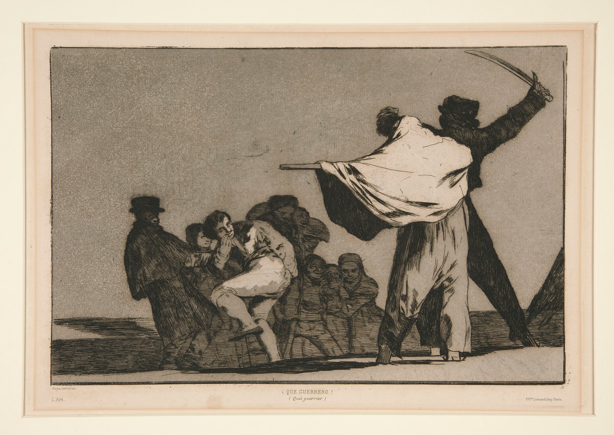 Disparate conocido (Well-Kown Folly)，《谚语》系列无编号版画 作者 弗朗西斯科·德·戈雅