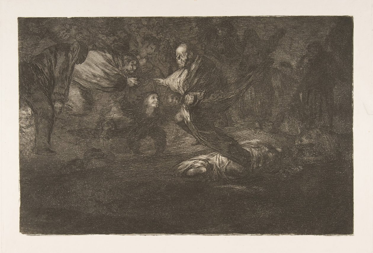 图版18来自 "Disparates"：Birds of a feather flock together, ca. 1816-23 published 1864. 作者 弗朗西斯科·德·戈雅