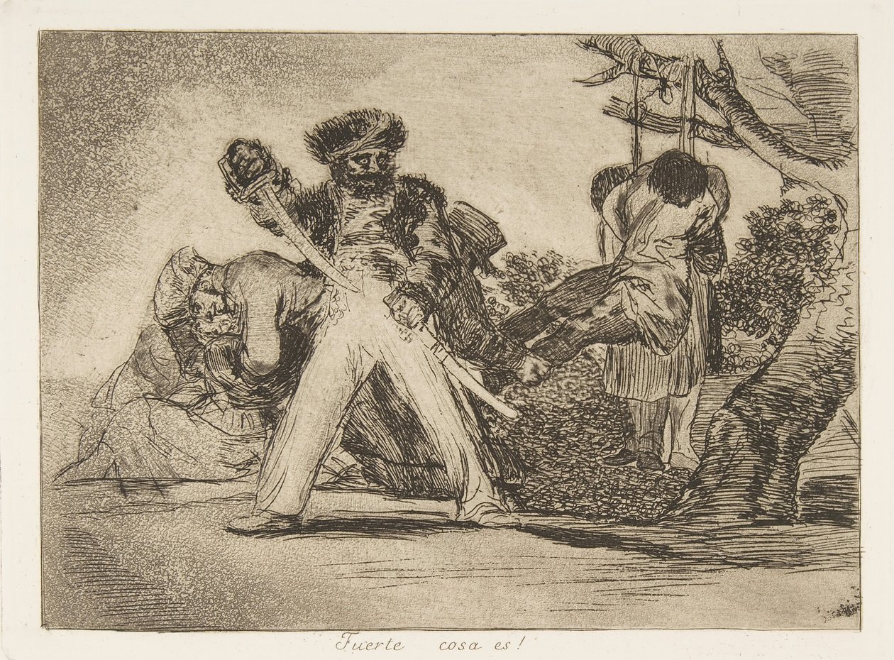 《战争的灾难》第31页，《灭亡的沙漠》，1810年出版，1863年。 作者 弗朗西斯科·德·戈雅