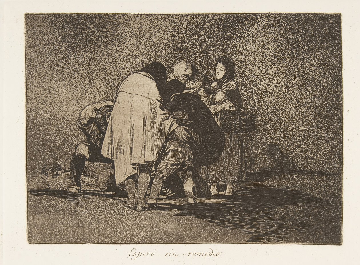 《战争的灾难》第53页，《德拉瓜拉的命运》，1811年12月，1863年出版。 作者 弗朗西斯科·德·戈雅