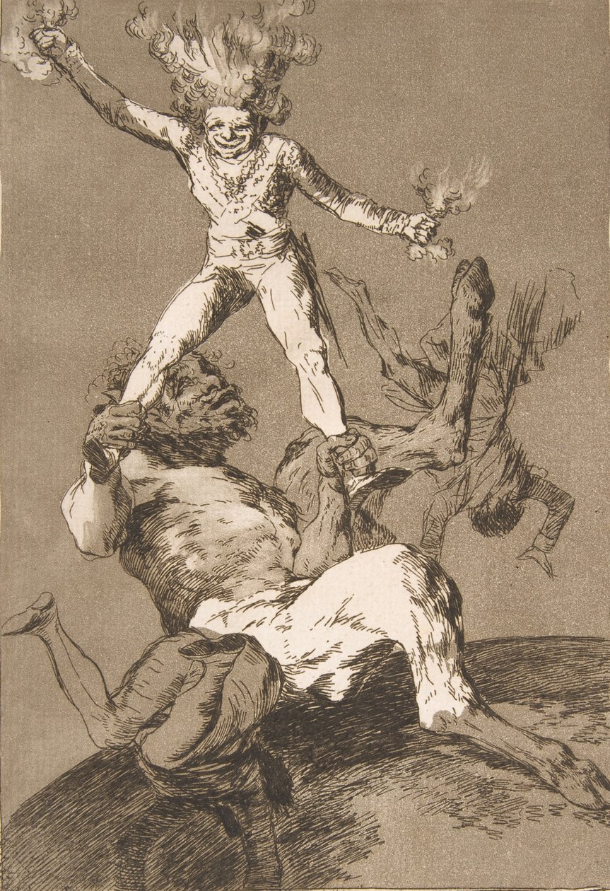 图版56来自《Los Caprichos》：上升和下降 Subir y bajar., 1799., 1799. 作者 弗朗西斯科·德·戈雅