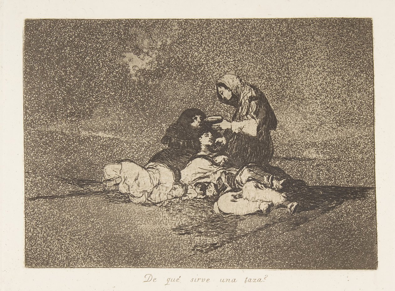 《战争的灾难》第59页，《德拉瓜拉的命运》，1811年12月，1863年出版。 作者 弗朗西斯科·德·戈雅