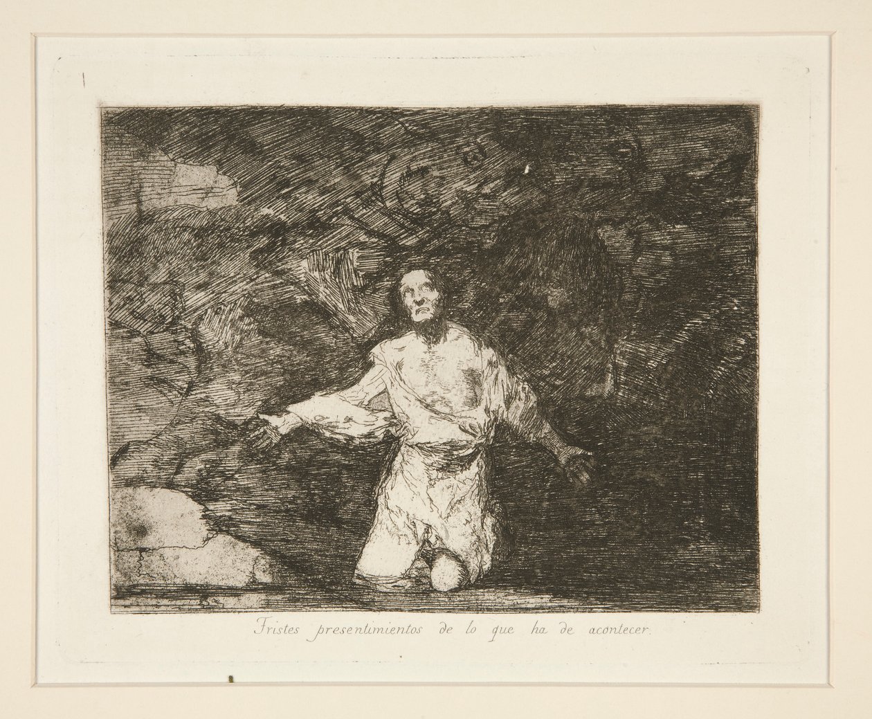 Tristes presentimientos de lo que ha de acontecer (Sad Forebodings of What is going to Happen), pl. 1 from Los desastres de la guerra (The Disasters of War) 作者 弗朗西斯科·德·戈雅
