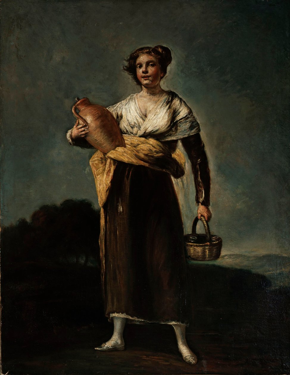 水的承载者La Aguadora，1810年。 作者 弗朗西斯科·戈亚德