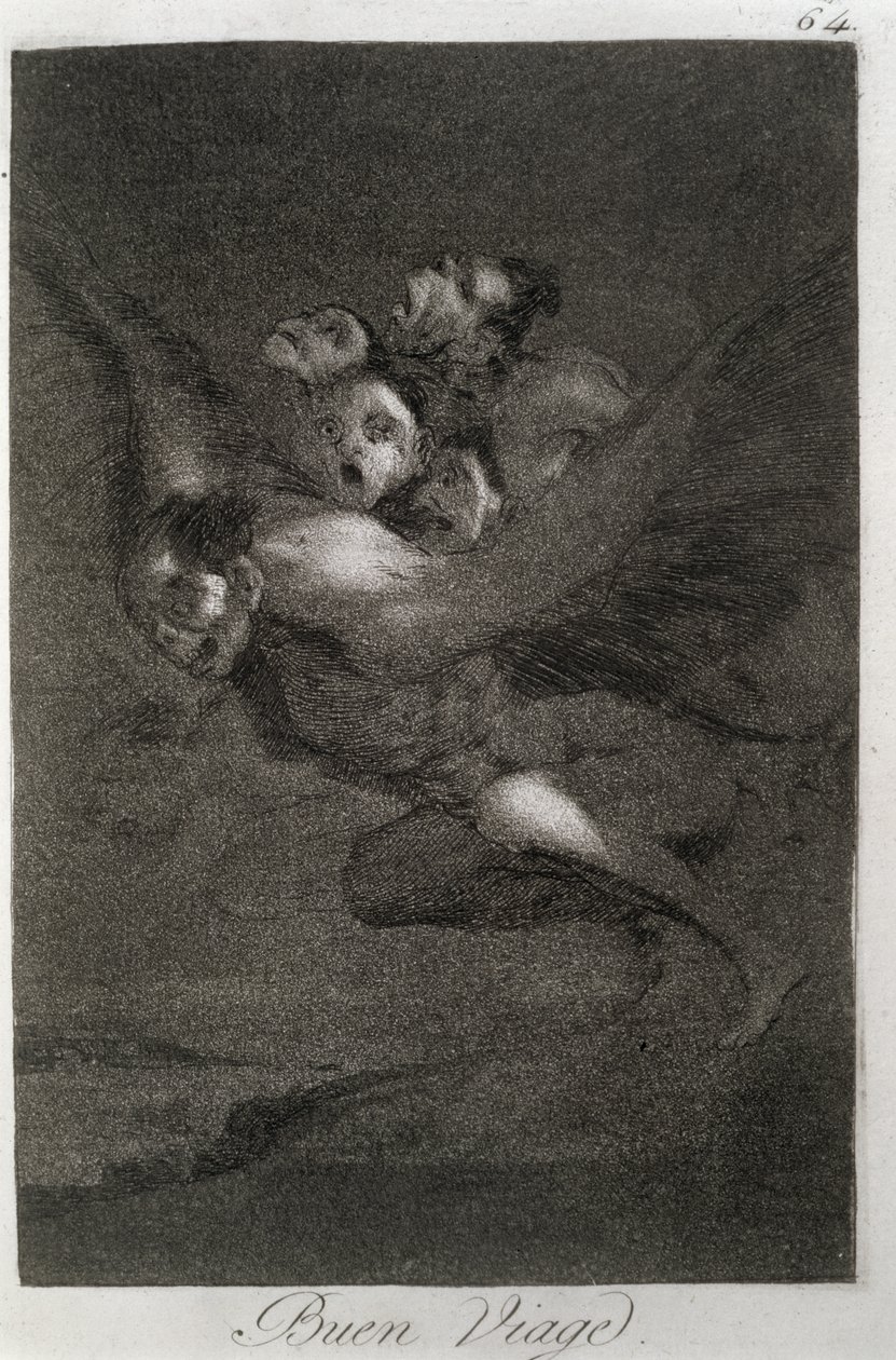 193-0082164 一路顺风，《Los caprichos》第 64 版 作者 弗朗西斯科·何塞·德·戈雅 y Lucientes