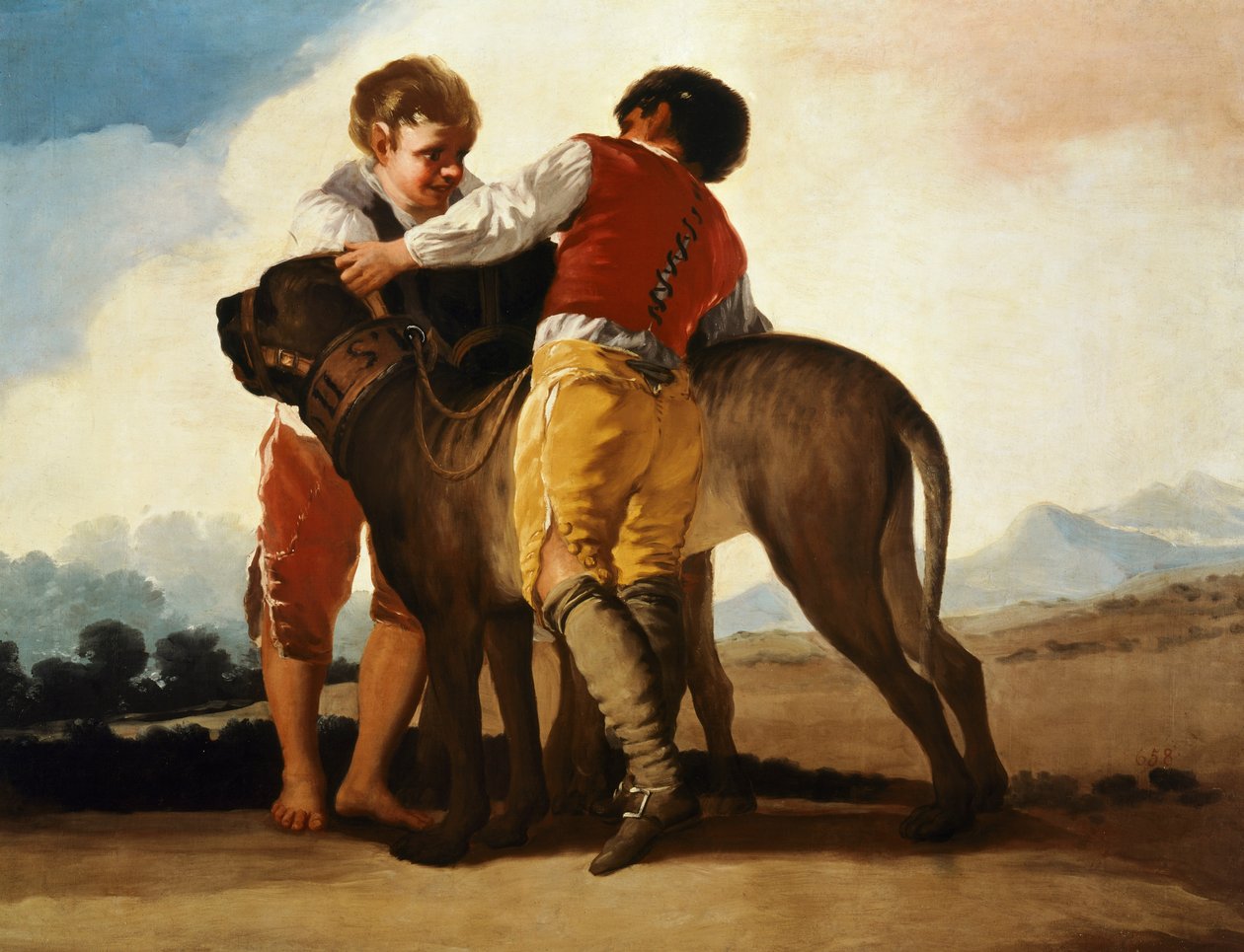 藏獒的男孩，约 1786 年（布面油画） 作者 弗朗西斯科·何塞·德·戈雅 y Lucientes