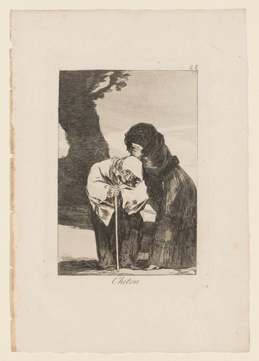 奇顿，“洛斯·卡普里科斯”的盘子，1799年 作者 弗朗西斯科·德·戈雅