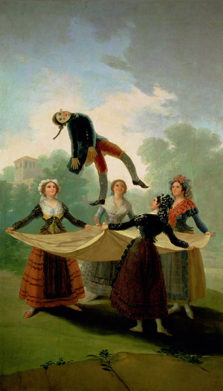 El Pelele（The Puppet）1791-2（布面油画） 作者 弗朗西斯科·德·戈雅