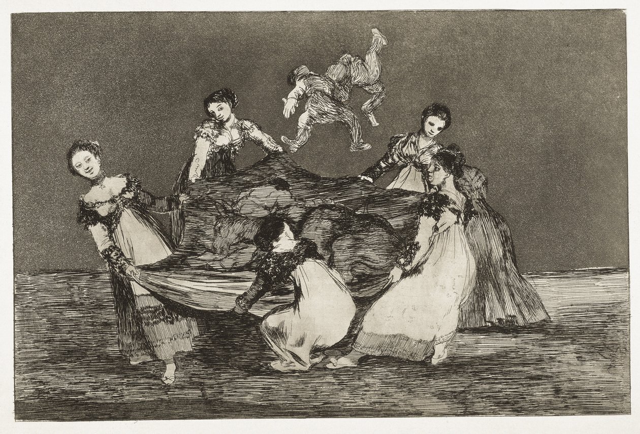 戈雅·Y·卢西恩斯·弗朗西斯科·德 (1746-1828)。 箴言。 女谜语. 1815-1824。 （24