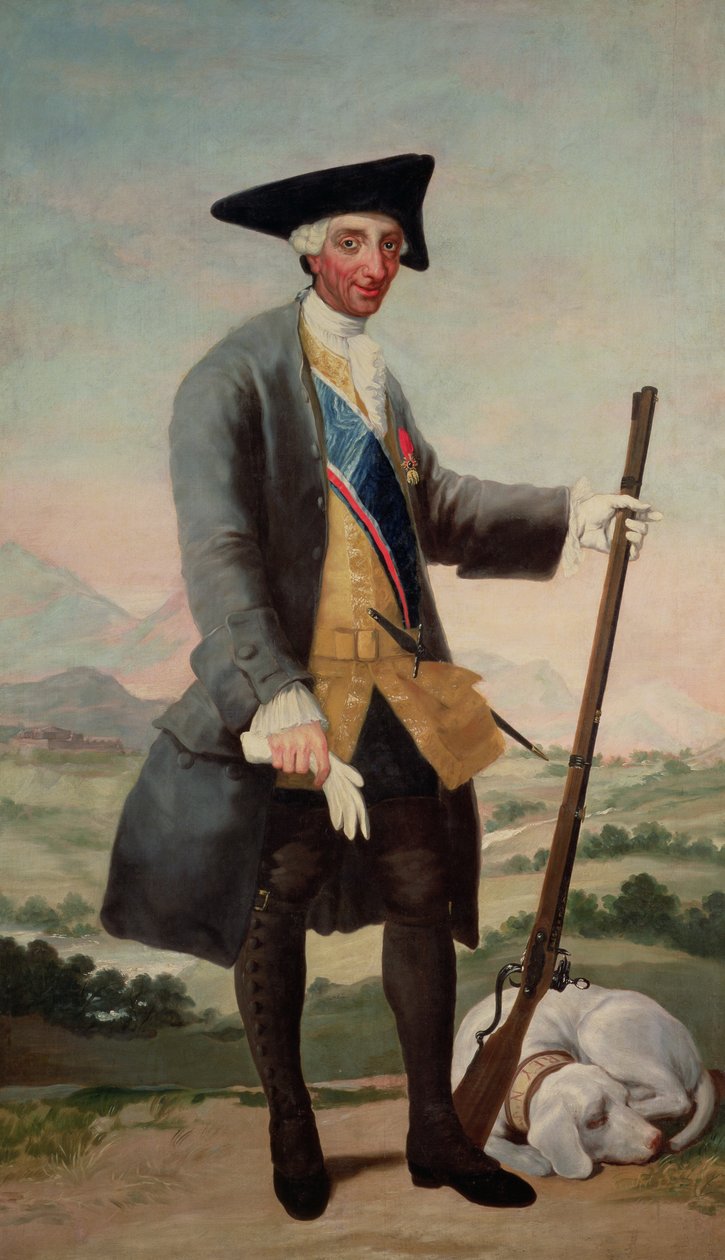 查理三世国王（1716-88），饰演Huntsman 作者 弗朗西斯科·德·戈雅
