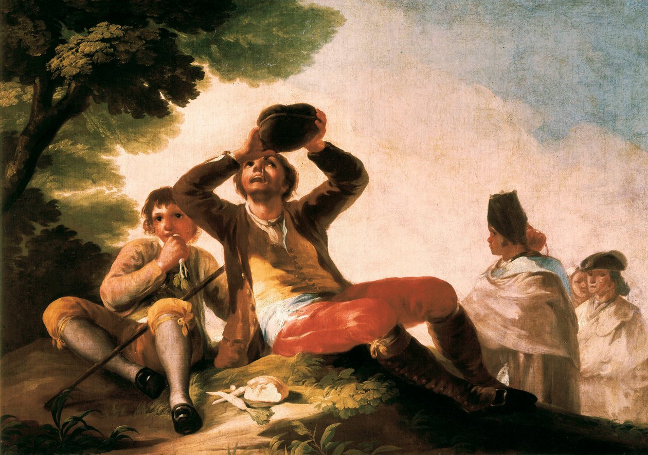 "Le buveur" Francisco de Goya y Lucientes（1746-1828 年）。1777.马德里。普拉多博物馆。 作者 弗朗西斯科·何塞·德·戈雅 y Lucientes