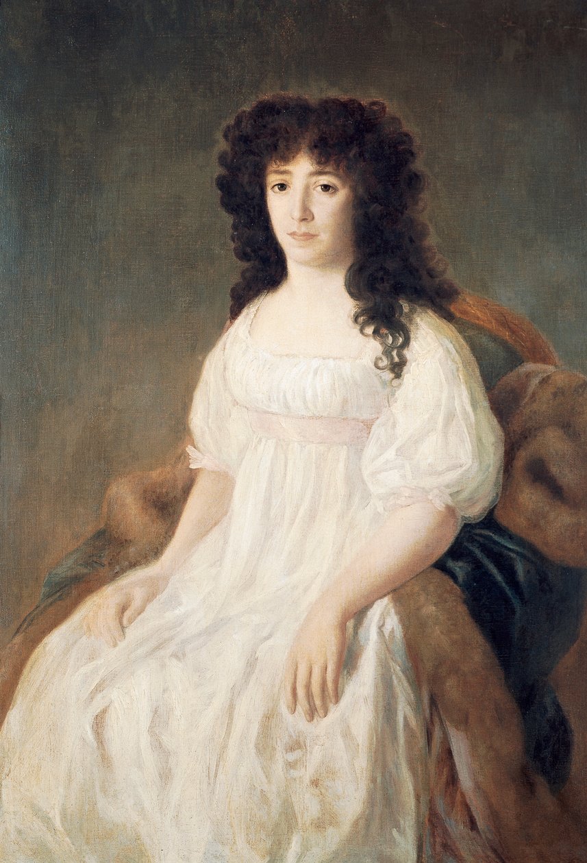 弗朗西斯科-德-戈雅（1746-1828）的《卡萨-弗洛雷斯伯爵夫人肖像》。 作者 弗朗西斯科·何塞·德·戈雅 y Lucientes
