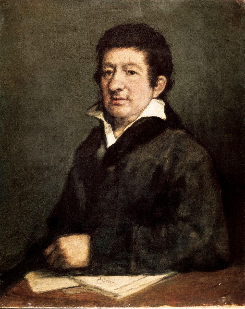 Portrait of Leandro Fernandez de Moratin (1760-1828), Spanish poet and playwright. Painting by Francisco de GOYA Y LUCIENTES (1746-1828) 作者 弗朗西斯科·德·戈雅