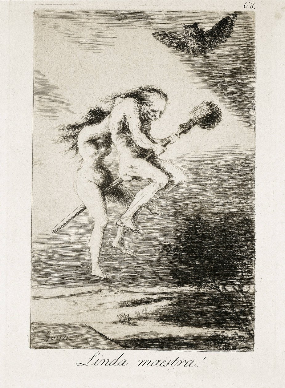 漂亮老师》，1793-1799 年（水印版画） 作者 弗朗西斯科·何塞·德·戈雅 y Lucientes