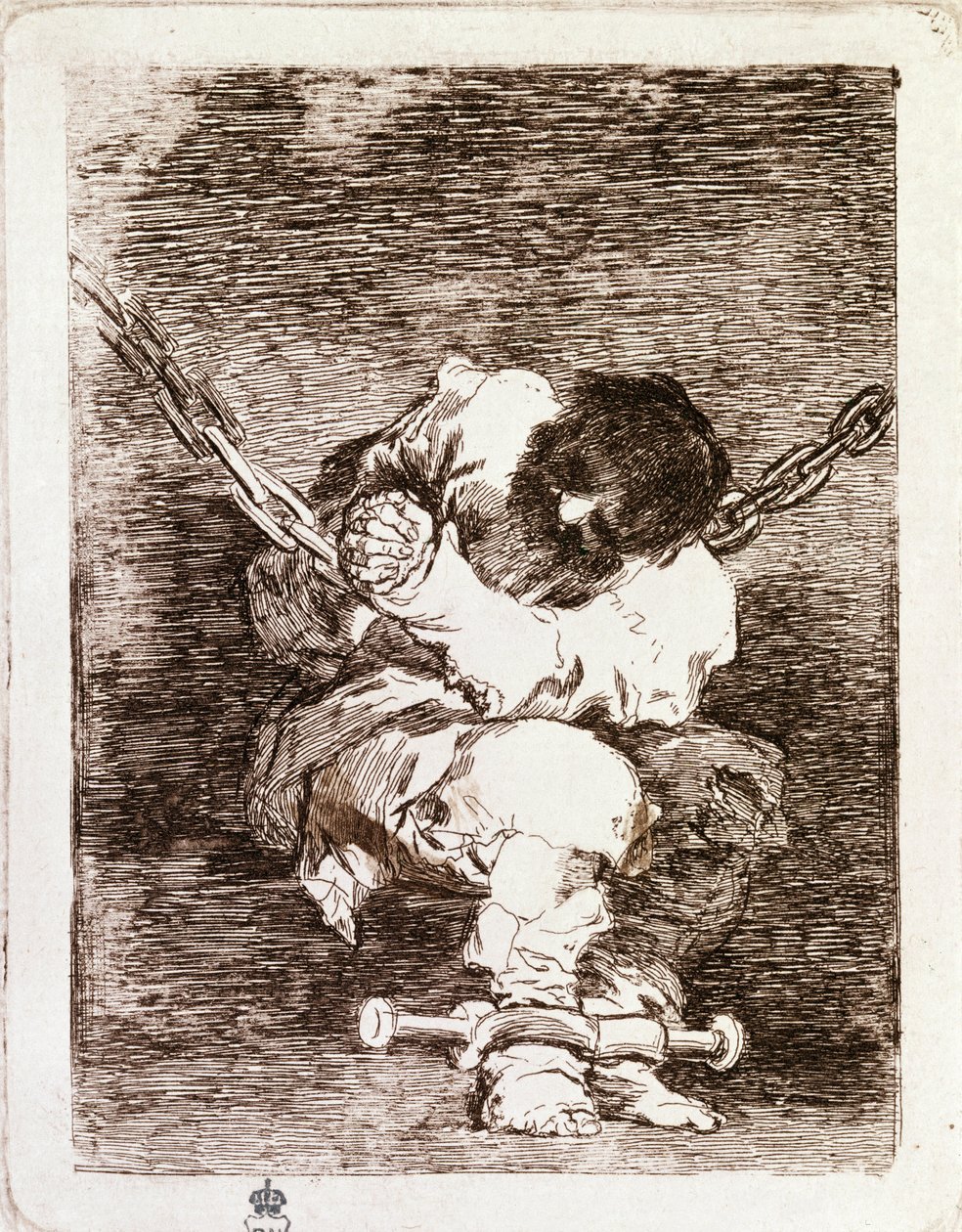 坐牢——安全和犯罪一样野蛮。 （雕刻 作者 弗朗西斯科·德·戈雅