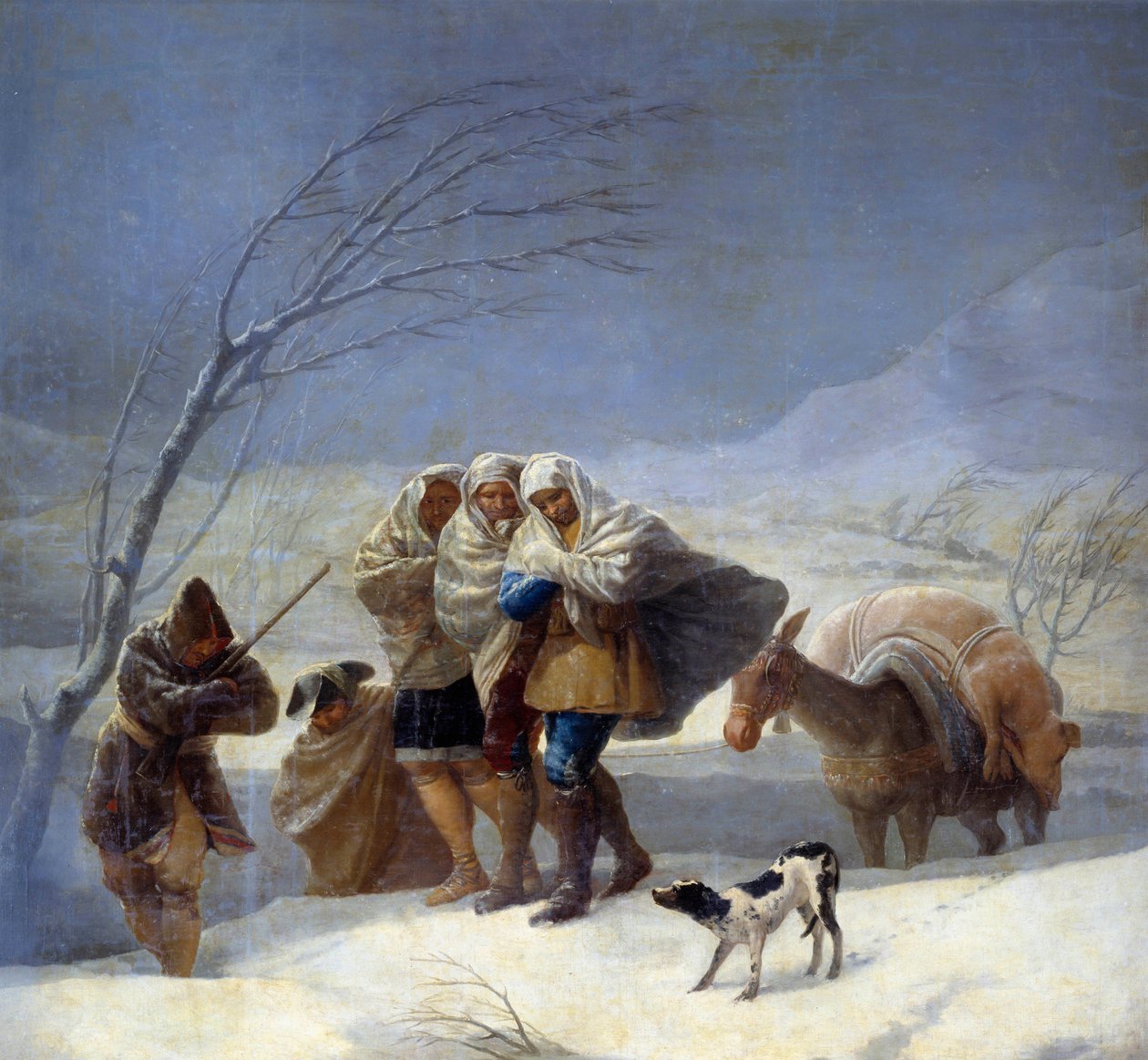 Snow storm or Winter. Painting by Francisco De Goya (1746-1828) 作者 弗朗西斯科·德·戈雅