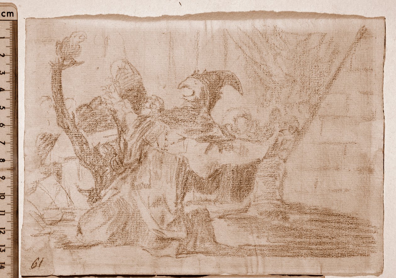 战争的灾难：骗子的法兰多（预备画稿 作者 弗朗西斯科·德·戈雅