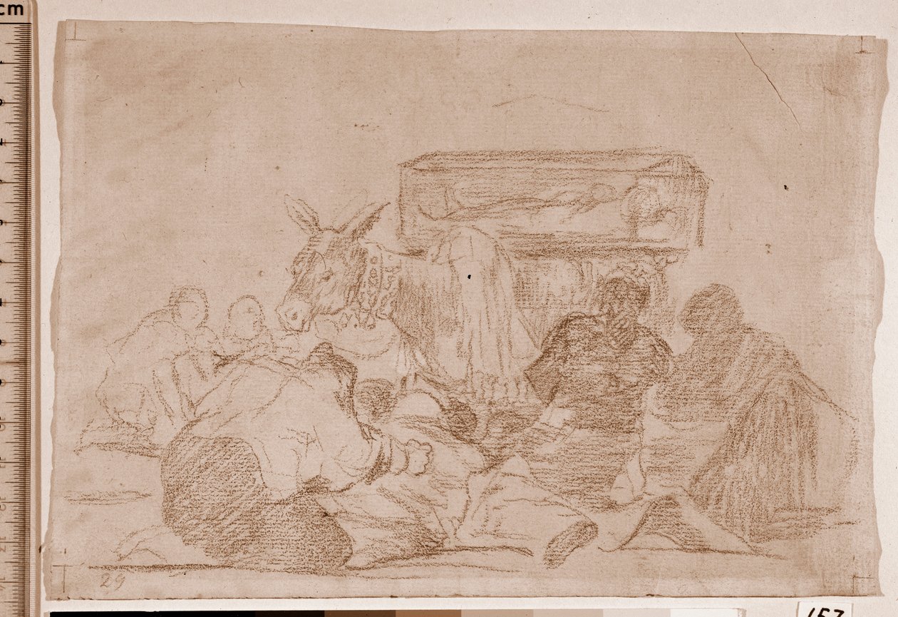 The Disasters of War : Strange devotion (preparatory drawing 作者 弗朗西斯科·德·戈雅
