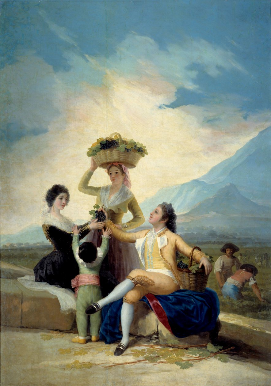 弗朗西斯科·德·戈雅 (Francisco de Goya) (1746-1828) 1786 年的《丰收》画作 2,75x1,9 m 马德里，普拉多博物馆 作者 弗朗西斯科·德·戈雅