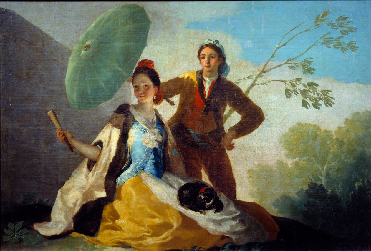 弗朗西斯科·德·戈雅 (1746-1828) 18 世纪马德里普拉多博物馆的阳伞画 作者 弗朗西斯科·德·戈雅