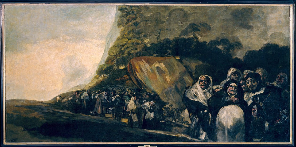 这幅画的来源是弗朗西斯科-德-戈雅（1746-1828）19世纪马德里的圣伊西德罗画作。普拉多博物馆 作者 弗朗西斯科·德·戈雅