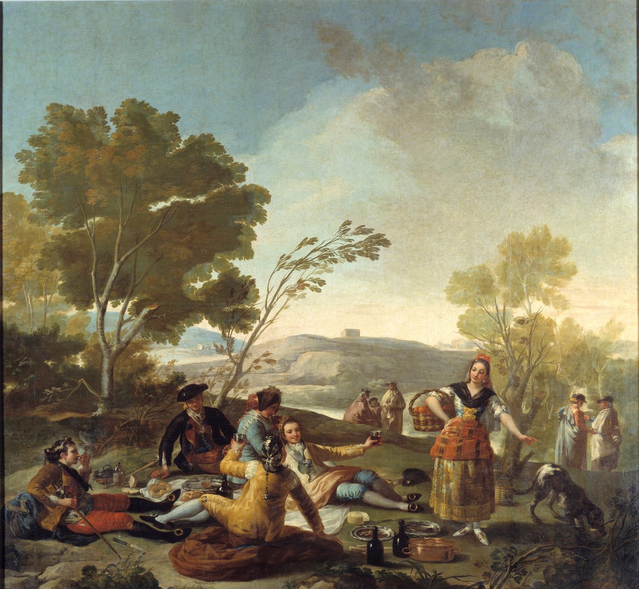 游览他。 弗朗西斯科·德·戈雅 (Francisco De Goya) 的绘画 (1746-1828) 作者 弗朗西斯科·德·戈雅