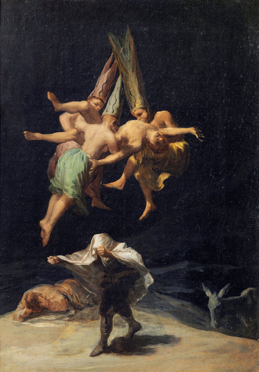 Vol de Sorcieres - Witches in Flight (Vuelo de Brujas) par Francisco de Goya(1746-1828) 作者 弗朗西斯科·德·戈雅