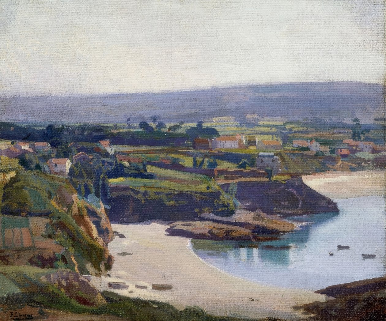埃斯皮涅罗海滩– 1931–50X60厘米– 作者 弗朗西斯科·洛伦斯·迪亚兹