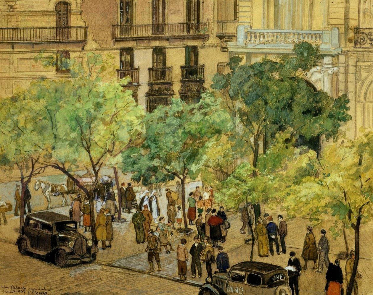 皇宫– 1937年–拉丝-纸箱– 240X305厘米– 作者 弗朗西斯科·洛伦斯·迪亚兹