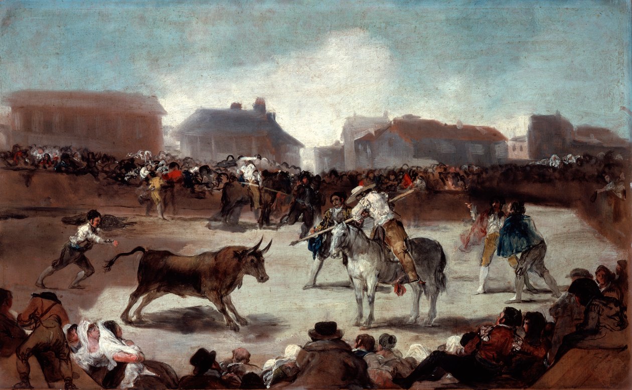 乡村斗牛，c1812-1814 作者 弗朗西斯科·德·戈雅