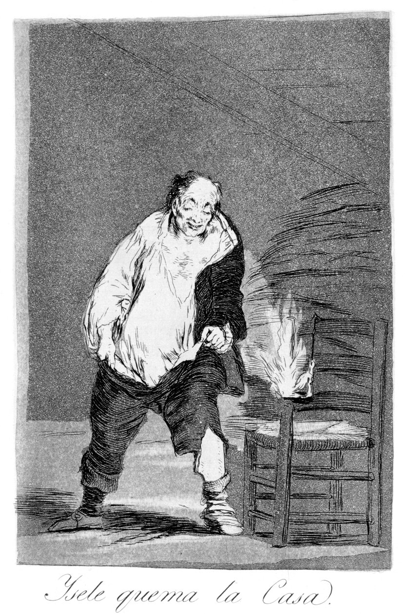 1799年，他的房子着火了 作者 弗朗西斯科·德·戈雅
