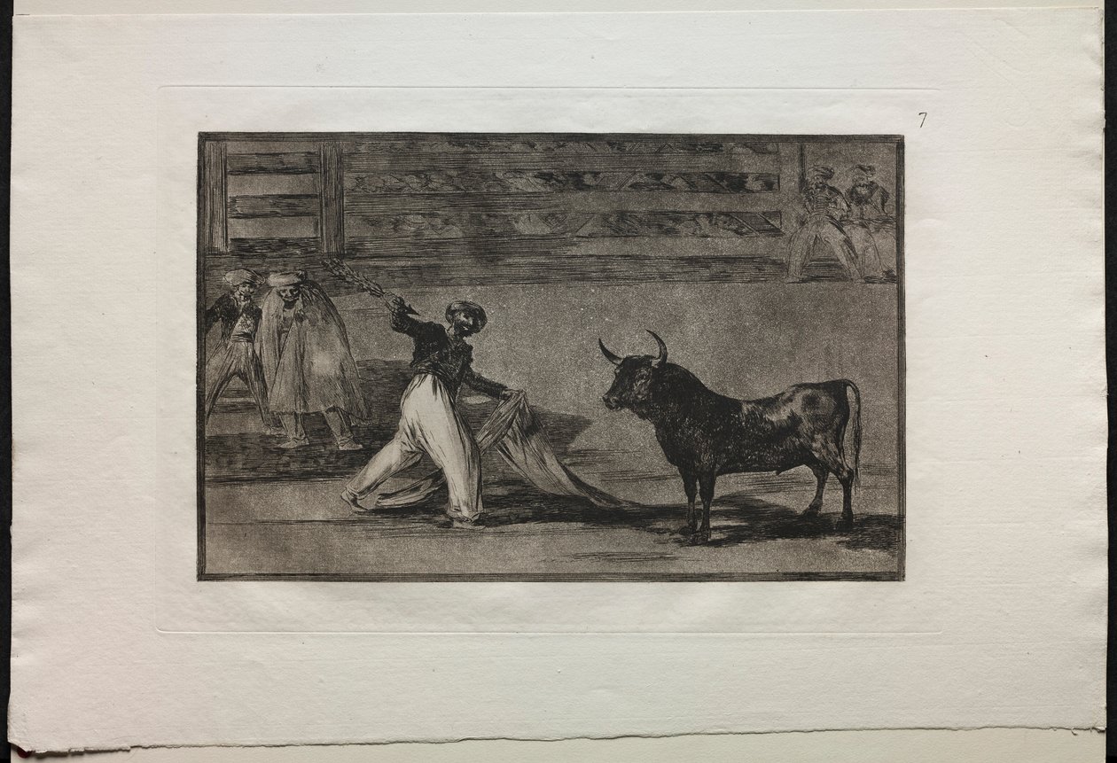 斗牛：鱼叉或班德里亚斯的起源，1876年。 作者 弗朗西斯科·德·戈雅