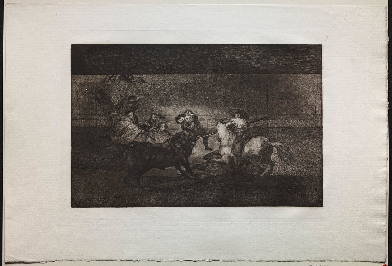 斗牛：佩佩·伊洛（Pepe Illo）第三作品的死亡，1876年。 作者 弗朗西斯科·德·戈雅