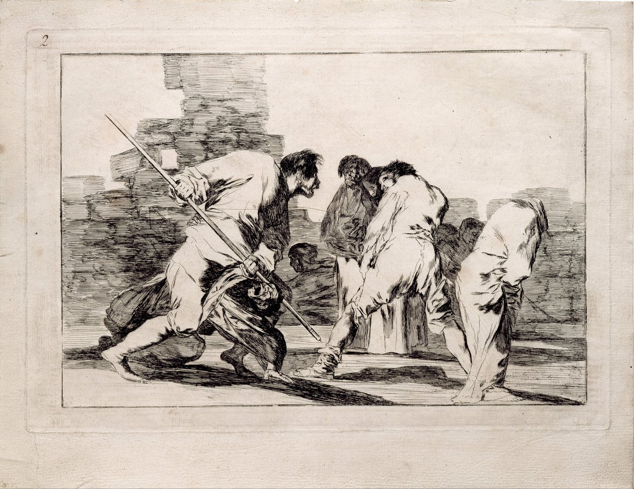 Los Disparates Follies系列的残酷愚蠢，1815-1819年 作者 弗朗西斯科·德·戈雅