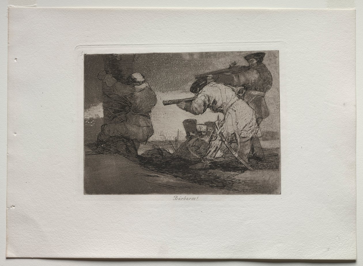 战争灾难：蛮族！，1810-1820年。 作者 弗朗西斯科·德·戈雅