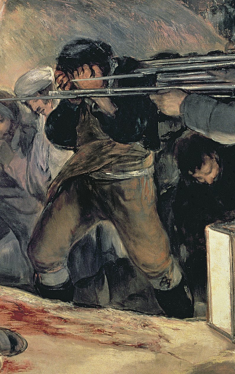 执行马德里捍卫者，1808年5月3日，1814年油画细节507 作者 弗朗西斯科·德·戈雅