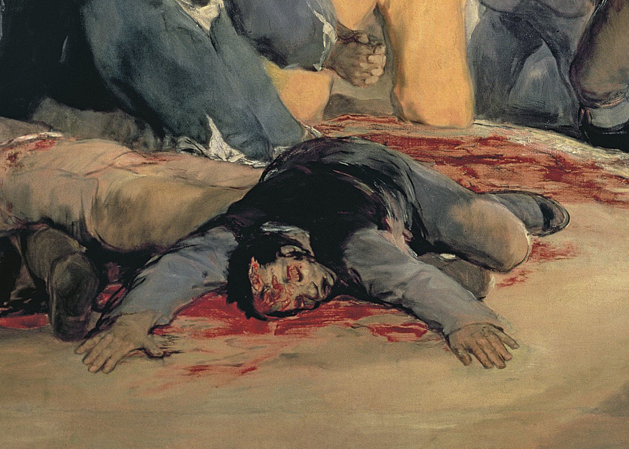 执行马德里捍卫者，1808年5月3日，1814年油画细节507 作者 弗朗西斯科·德·戈雅
