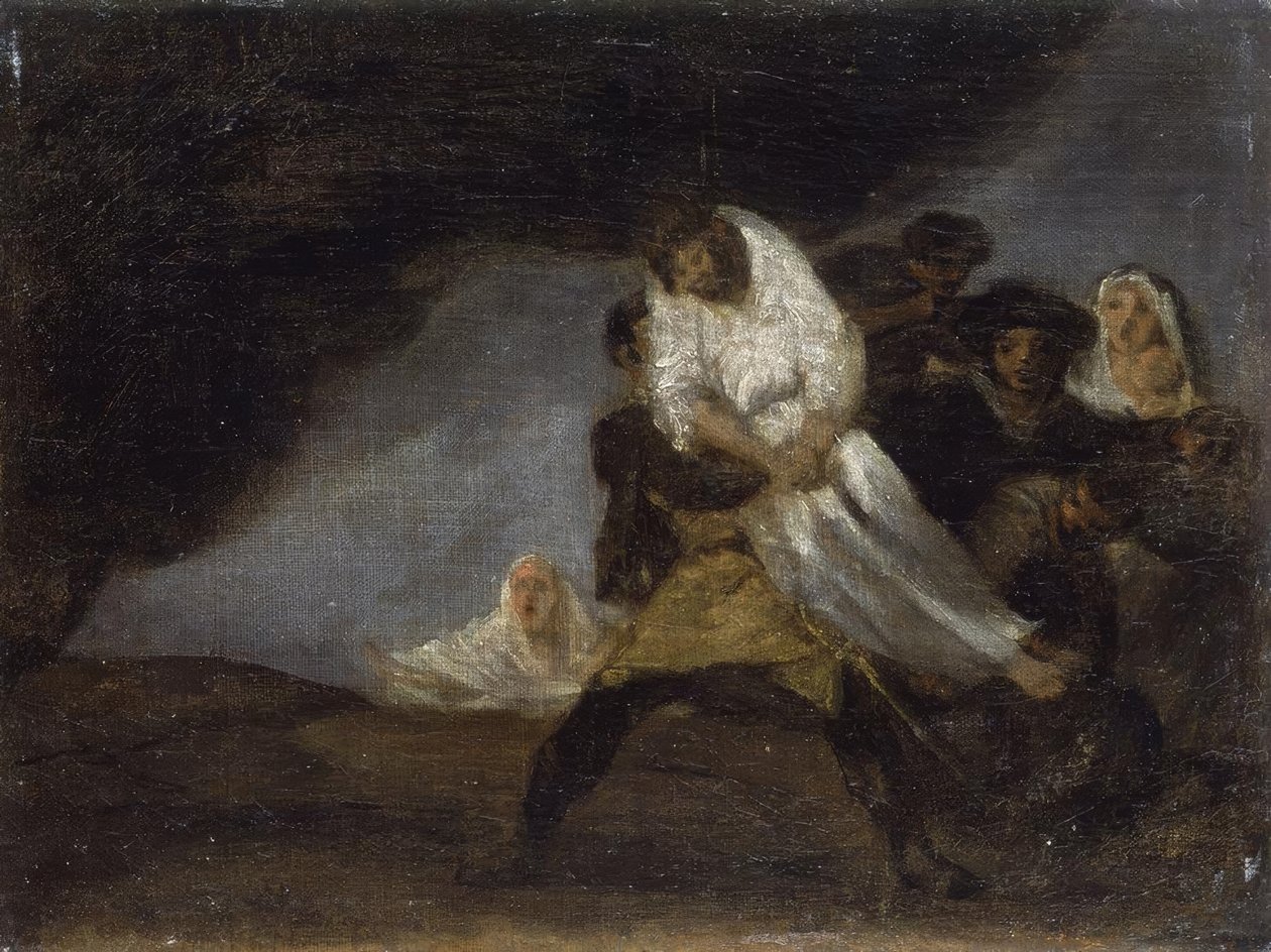 F.de Goya，和尚-绘画 作者 弗朗西斯科·德·戈雅