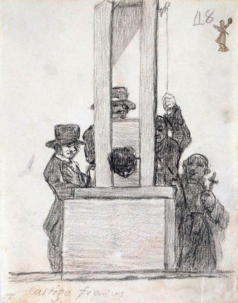 1824年至1828年之间的法国刑罚。 作者 弗朗西斯科·德·戈雅