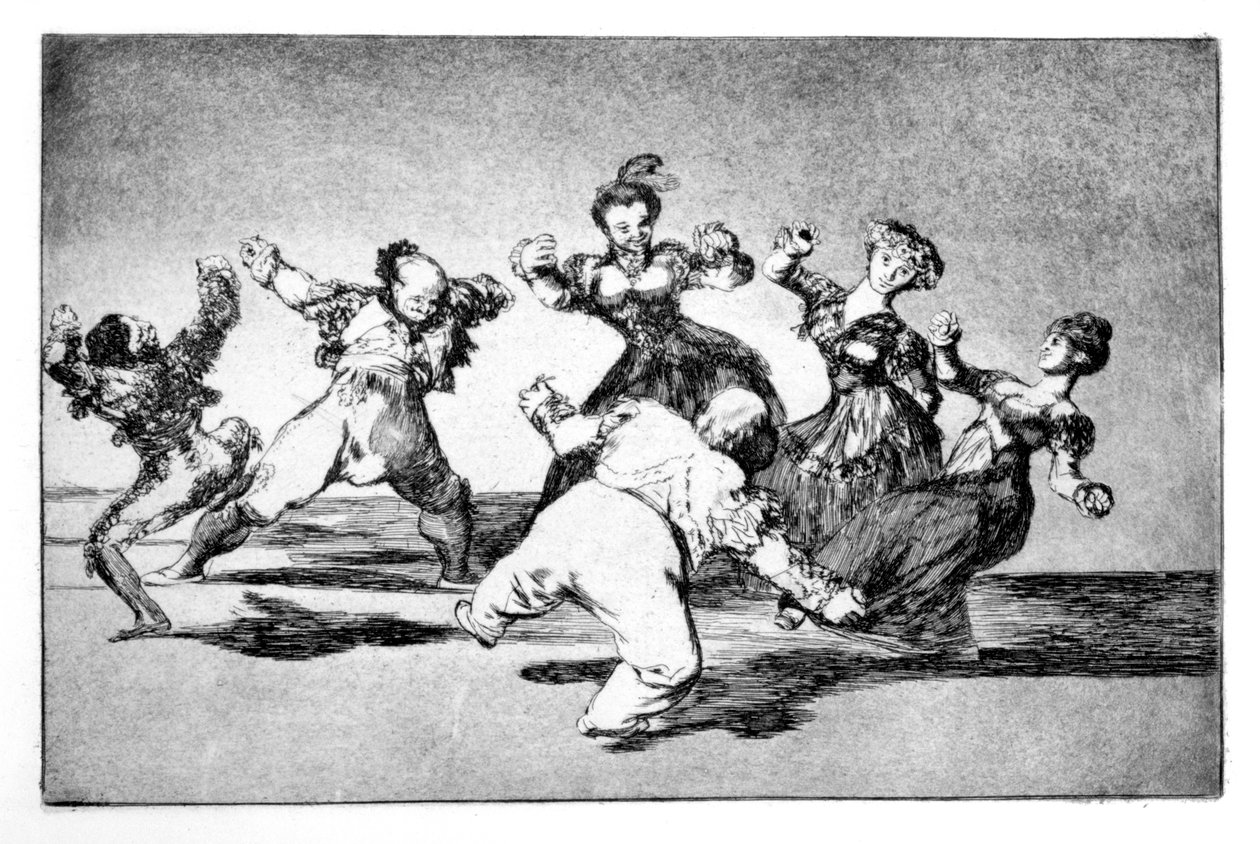 快乐的幻想，1819年至1823年 作者 弗朗西斯科·德·戈雅