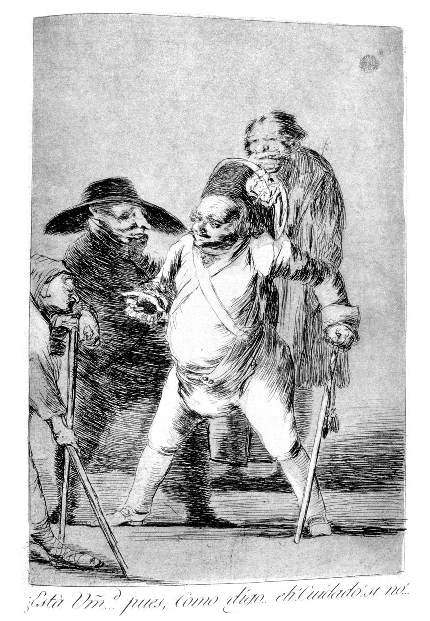 这是您的阁下，1799年 作者 弗朗西斯科·德·戈雅