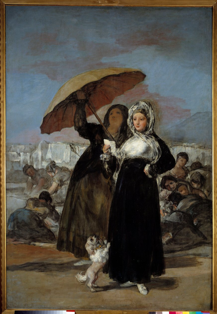La lettre ou les jeunes Painting by Francisco de Goya (1746-1828) 1814 Sun. 1,81x1,25 m Lille, Musee des Beaux Arts 作者 弗朗西斯科·德·戈雅