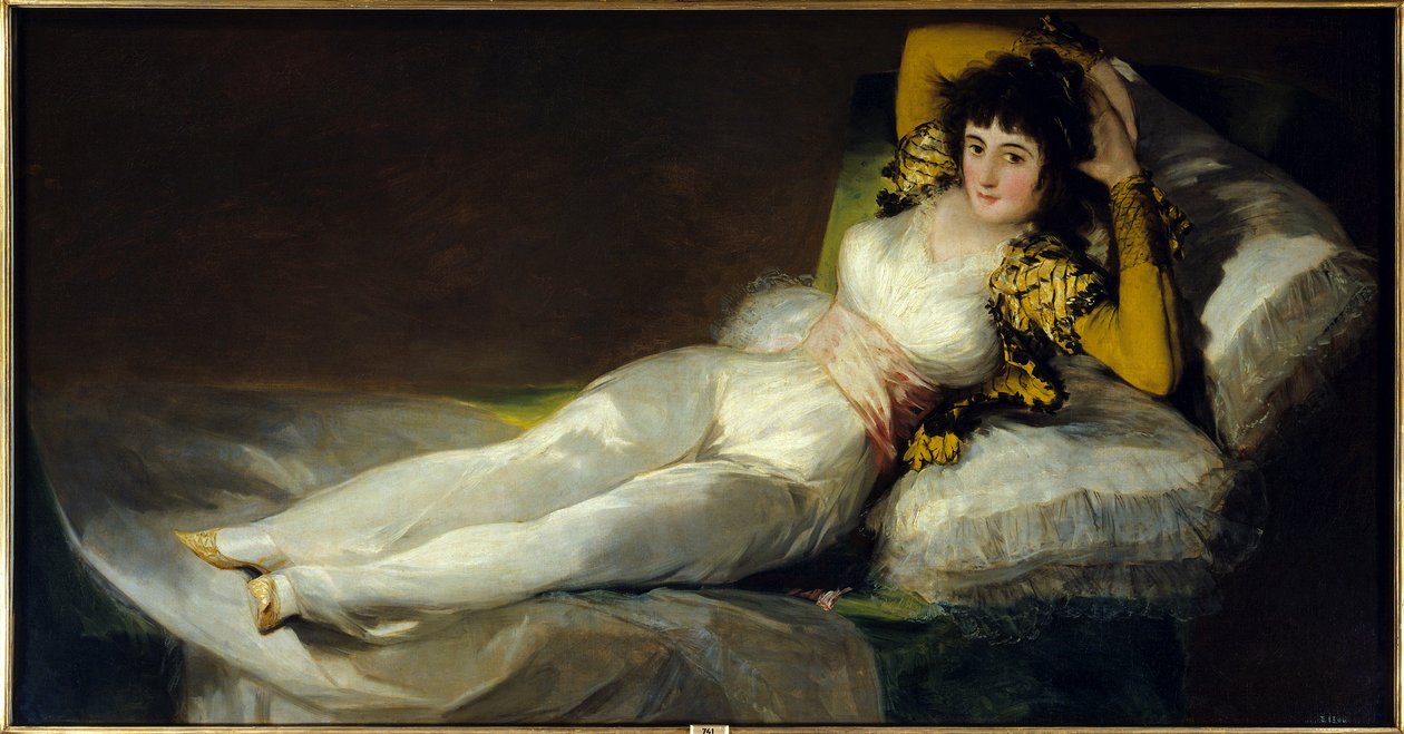 La maja ventida (可爱的 vetue (穿着)。绘画 作者 弗朗西斯科·德·戈雅